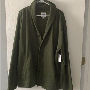 Olive green cardigan